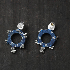Blue - afreen gs fabart handmade earrings - handcrafted