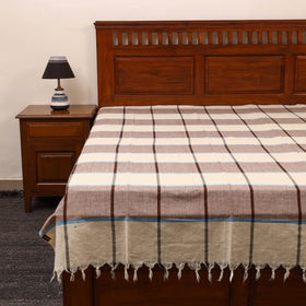 Multicolor - cotton single handloom bed cover (90 x 60 in)