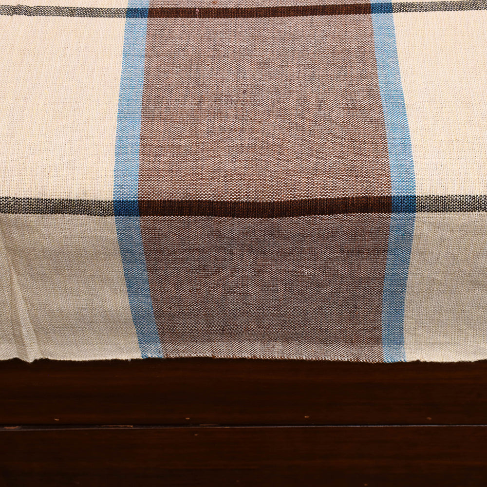 Multicolor - Plain Cotton Single Handloom Bed Cover (90 x 60 in) 57