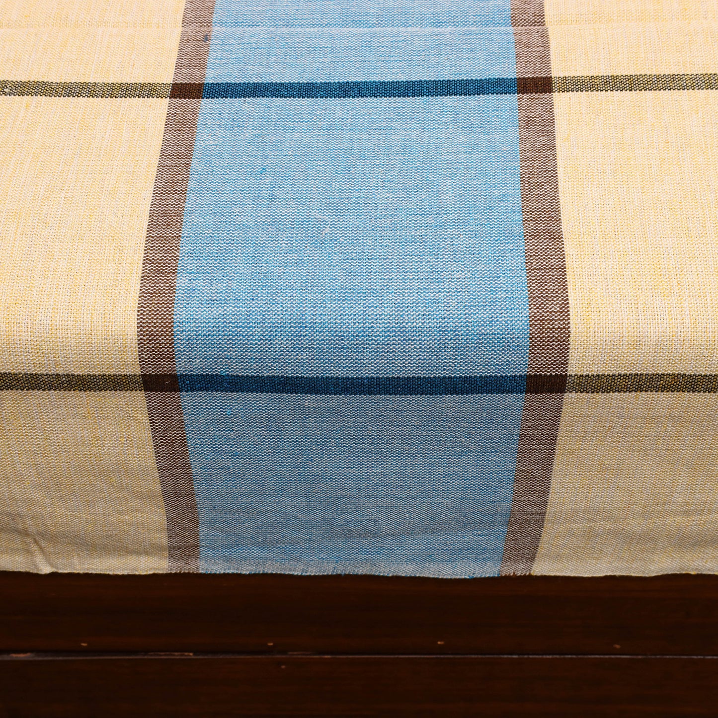 Multicolor - Plain Cotton Single Handloom Bed Cover (90 x 60 in) 59