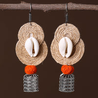 Nida German Silver Jute Jhumki Earrings