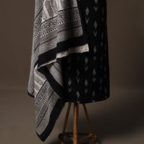 Pochampally Ikat Cotton 2pc Unstitched Dress Material Kurta Set 01