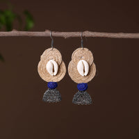 Nithya German Silver Jute Jhumki Earrings