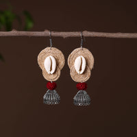 Ashika German Silver Jute Jhumki Earrings