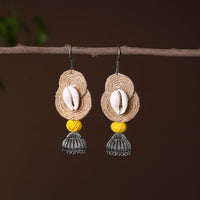 Alina German Silver Jute Jhumki Earrings