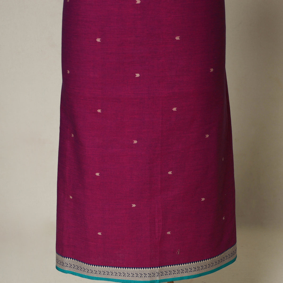 Pink - 3pc Cotton Unstitched Jacquard Dress Material 36