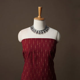 Pochampally Ikat Cotton 2pc Unstitched Dress Material Kurta Set 05