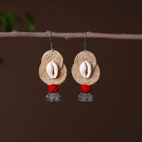 Aahana German Silver Jute Jhumki Earrings