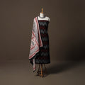 Pochampally Ikat Cotton 2pc Unstitched Dress Material Kurta Set 06