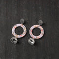 Pink Noor GS Fabart Handmade Earrings