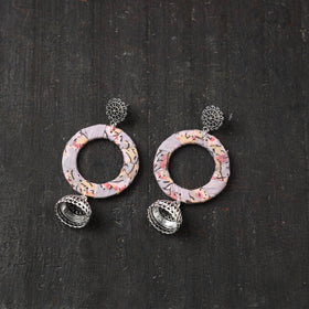 Pink Noor GS Fabart Handmade Earrings