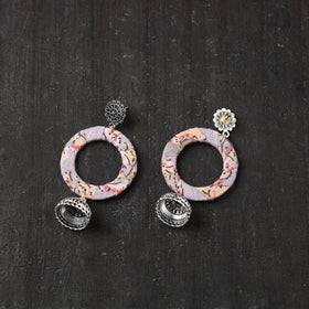 Pink Noor GS Fabart Handmade Earrings