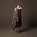 Pochampally Ikat Cotton 2pc Unstitched Dress Material Kurta Set 07