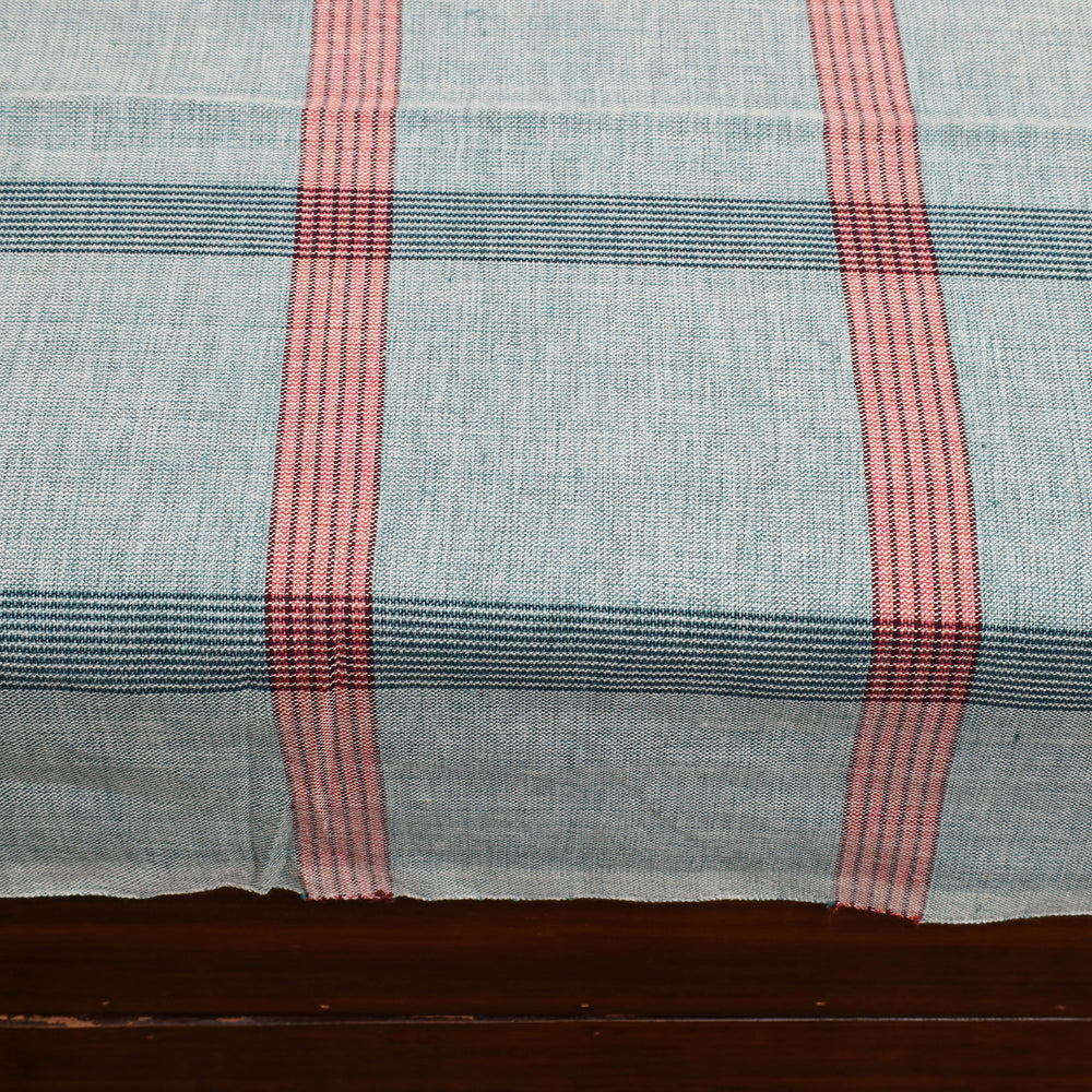 Green - Plain Cotton Single Handloom Bed Cover (90 x 60 in) 68