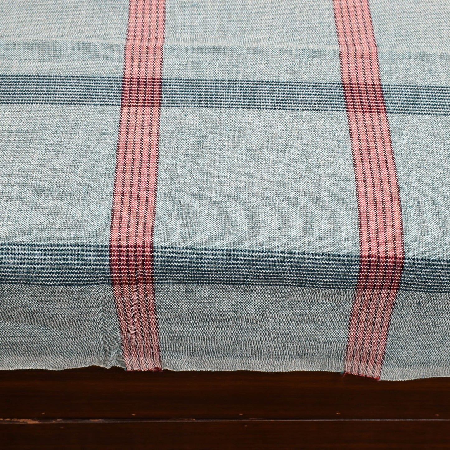 Green - Plain Cotton Single Handloom Bed Cover (90 x 60 in) 68