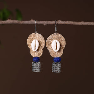 Sabiha German Silver Jute Jhumki Earrings