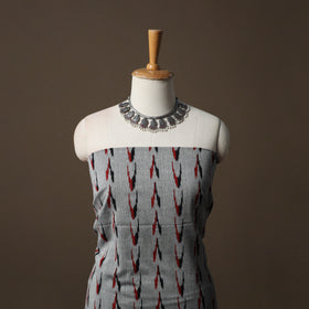 Pochampally Ikat Cotton 2pc Unstitched Dress Material Kurta Set 08