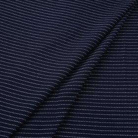 Blue Prewashed Cotton Jacquard Fabric