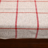 White - Plain Cotton Single Handloom Bed Cover (90 x 60 in) 70