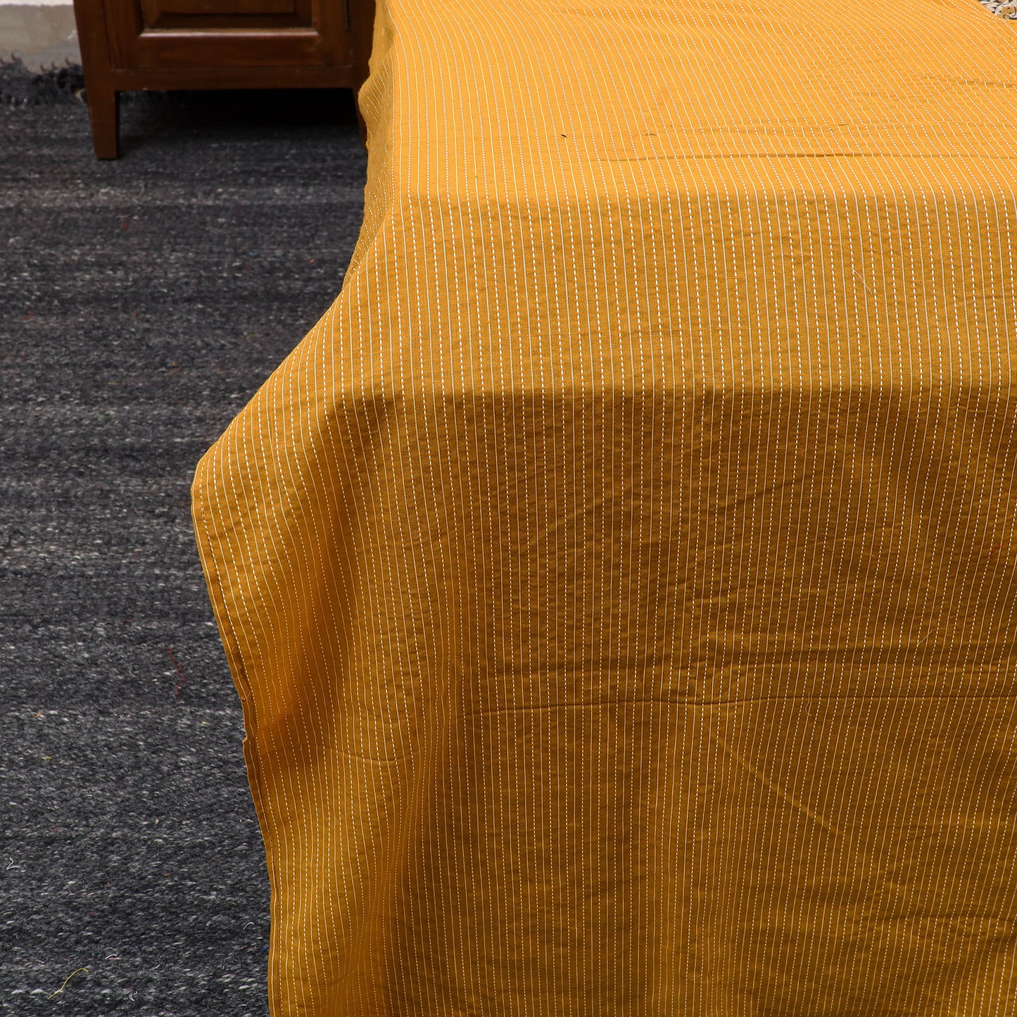 Buy Kantha Stitch with Kalamkari Patch Cotton Bedsheet Set