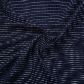 Blue Prewashed Cotton Jacquard Fabric
