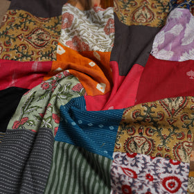 Hand-stitched mosaic cotton unstitched kurta material