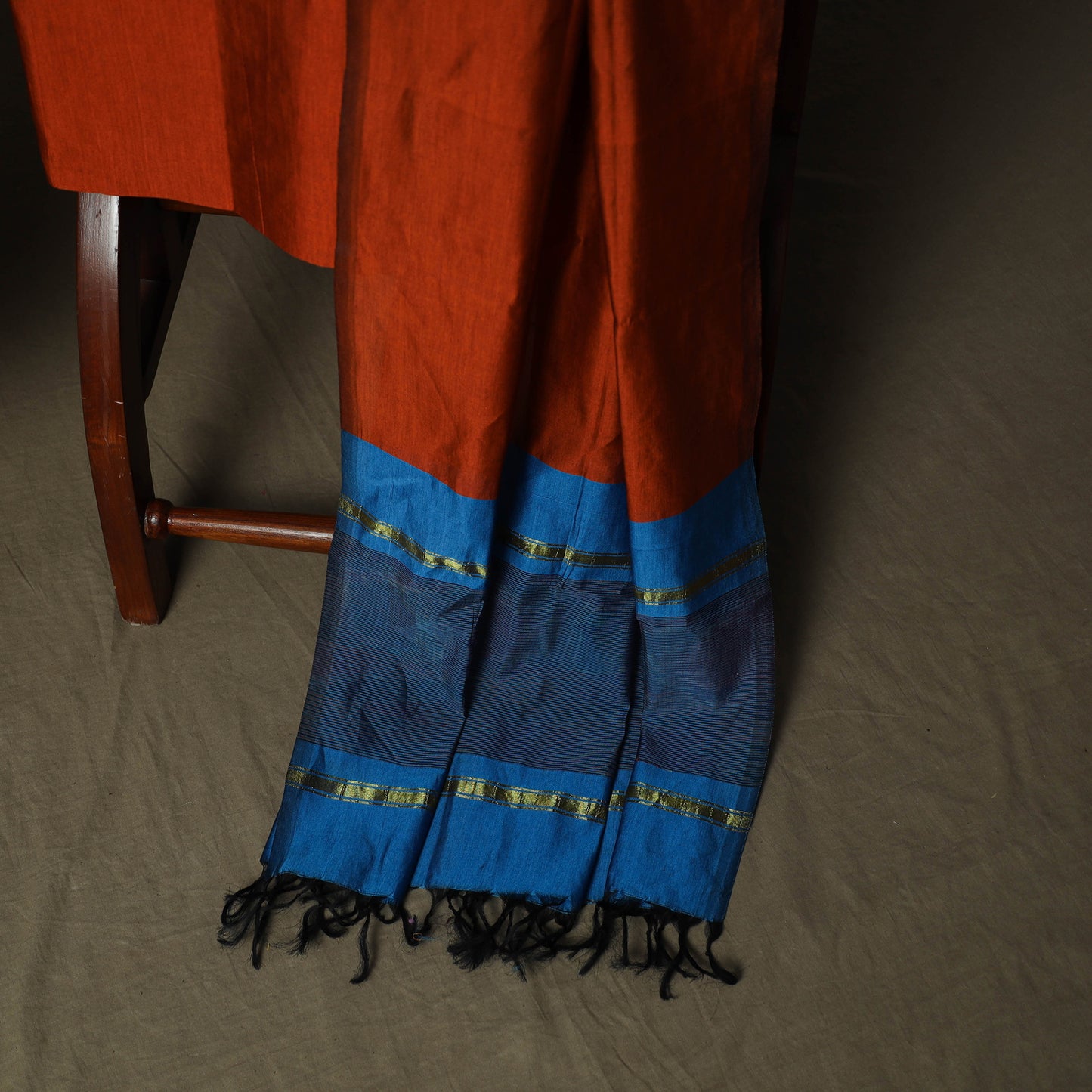 Pochampally Ikat Silk Cotton 3pc Unstitched Dress Material Suit Set 02