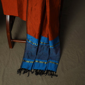 Pochampally Ikat Silk Cotton 3pc Unstitched Dress Material Suit Set 02