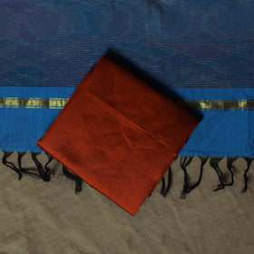 Pochampally Ikat Silk Cotton 3pc Unstitched Dress Material Suit Set 02