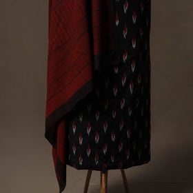 Pochampally Ikat Cotton 2pc Unstitched Dress Material Kurta Set 13