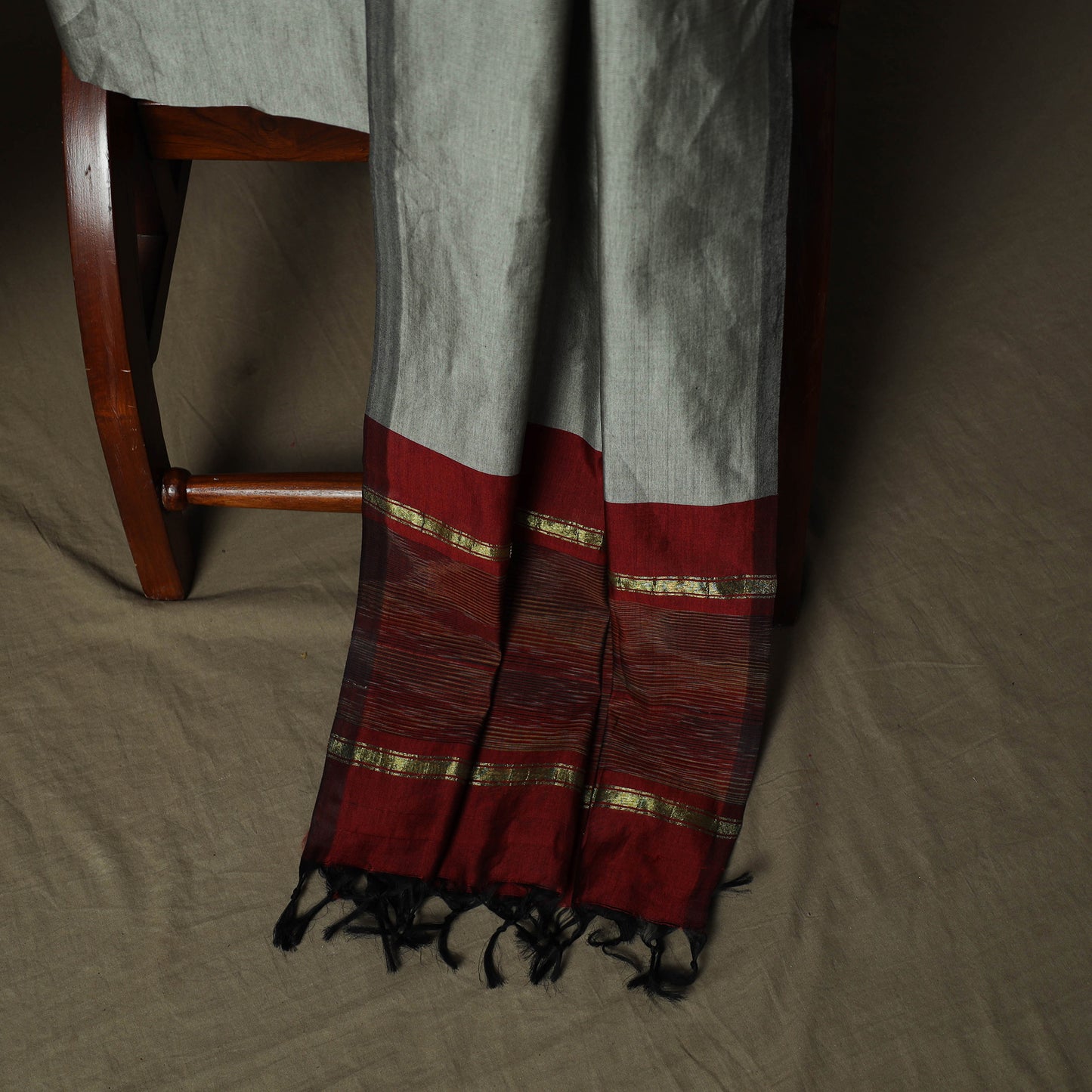 Pochampally Ikat Silk Cotton 3pc Unstitched Dress Material Suit Set 05