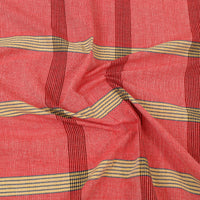 Red - Plain Cotton Single Handloom Bed Cover (90 x 60 in) 79