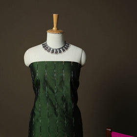 Pochampally Ikat Silk Cotton 3pc Unstitched Dress Material Suit Set 07