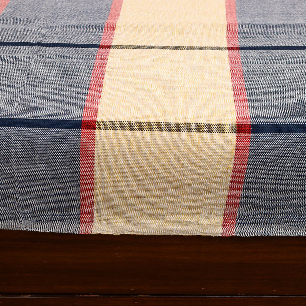 Multicolor - Plain Cotton Single Handloom Bed Cover (90 x 60 in) 82