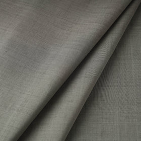 Grey Mangalagiri Plain Handloom Cotton Fabric 
