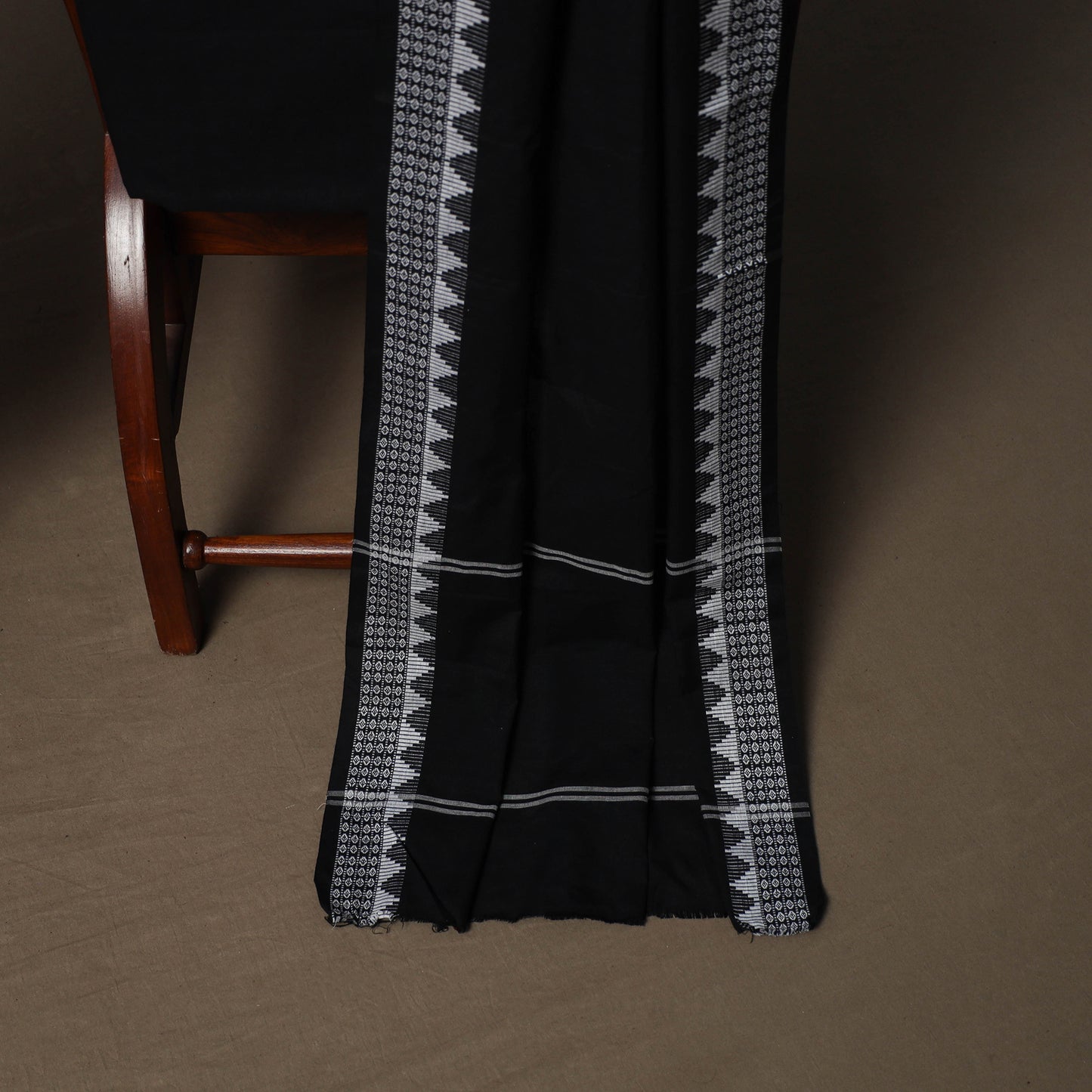 Sambalpuri Ikat Cotton 3pc Unstitched Dress Material Suit Set 03