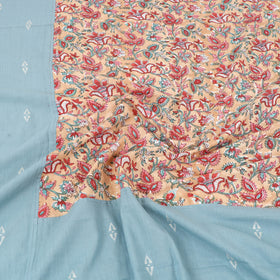 Buy Jacquard with Sanganeri Patch Cotton Bedsheet Set