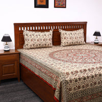 kalamkari double bed cover set