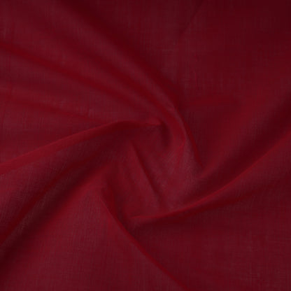 Maroon - Mangalagiri Plain Handloom Cotton Fabric
