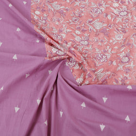 Buy Jacquard with Sanganeri Patch Cotton Bedsheet Set