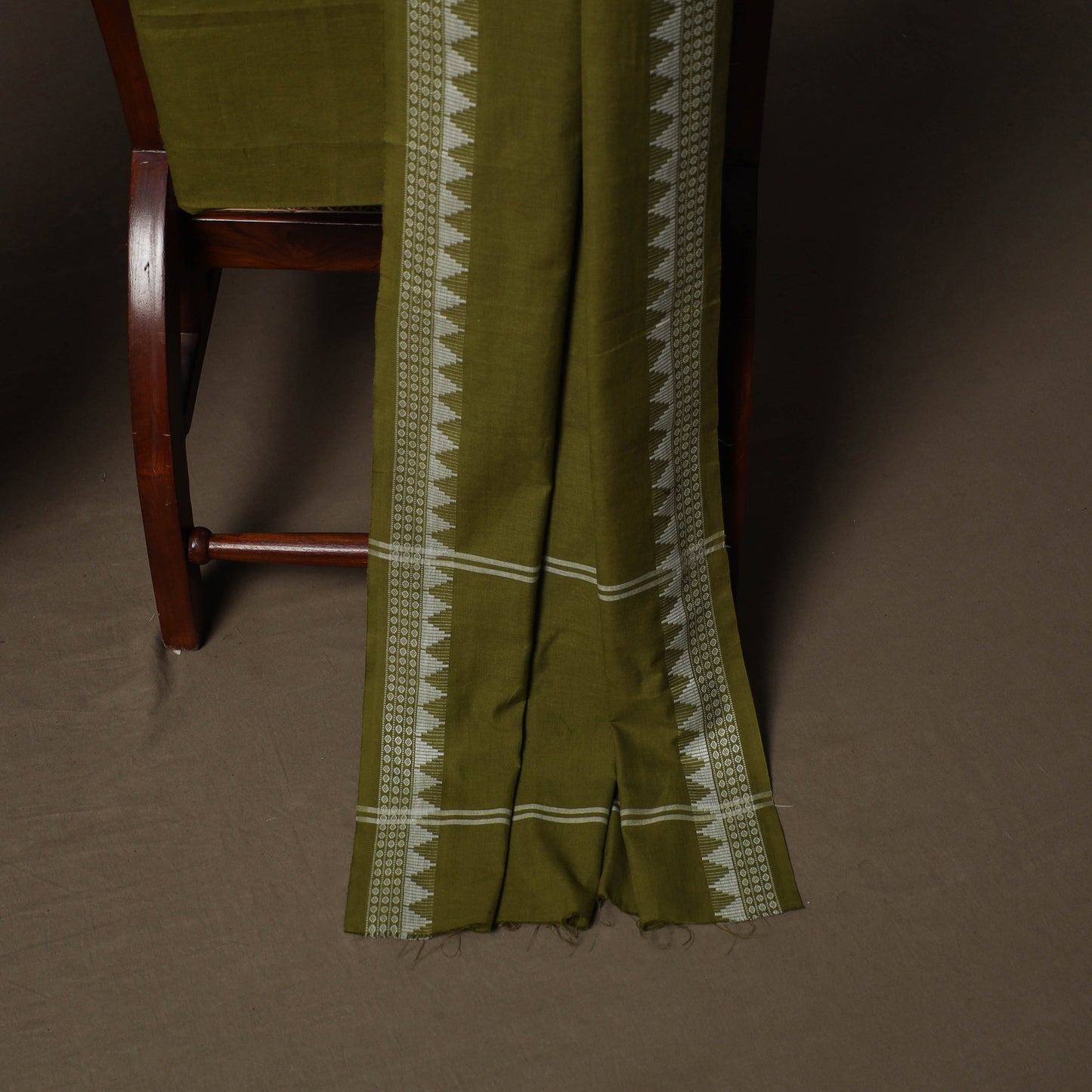 Sambalpuri Ikat Cotton 3pc Unstitched Dress Material Suit Set 05