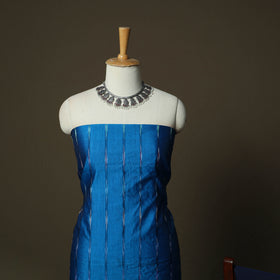 Pochampally Ikat Silk Cotton 3pc Unstitched Dress Material Suit Set 11