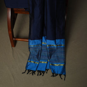 Pochampally Ikat Silk Cotton 3pc Unstitched Dress Material Suit Set 11