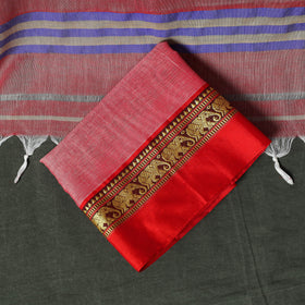 Pink - Dharwad Woven Cotton 3pc Unstitched Dress Material Suit Set 06