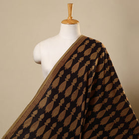 Brown Bagh Hand Block Print Natural Dyed Cotton Fabric