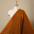 Orange Bagh Hand Block Print Natural Dyed Cotton Fabric