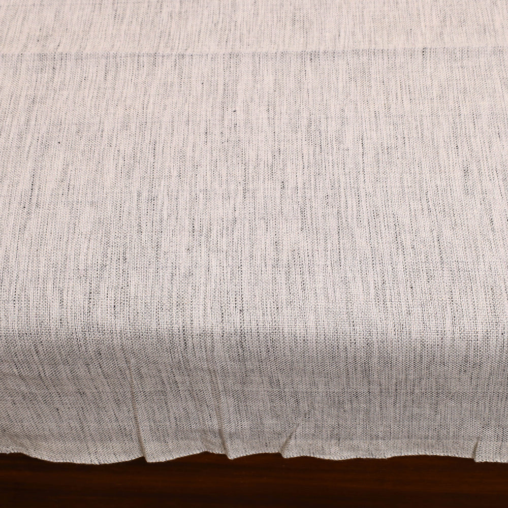 White - Plain Cotton Single Handloom Bed Cover (90 x 60 in) 90