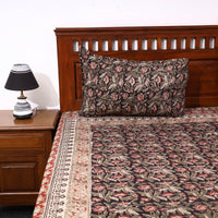 kalamkari double bed cover set