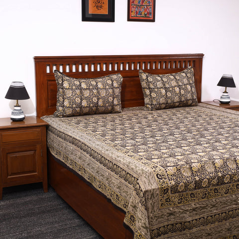 kalamkari double bed cover set