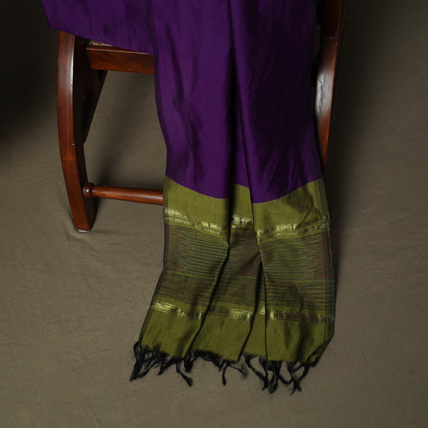 Pochampally Ikat Silk Cotton 3pc Unstitched Dress Material Suit Set 15